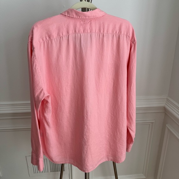 NEW Ralph Lauren Green Label Pink 100% Linen Button-Up Shirt Size XL - Picture 5 of 6